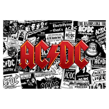 AC/DC "Collage" Album Poster - BUCKET POPCORN